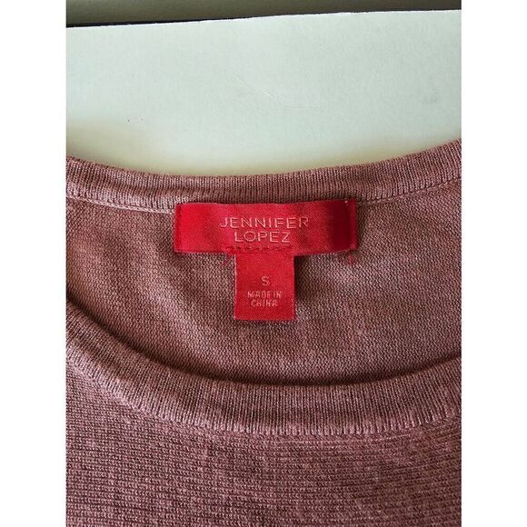 Jennifer Lopez top Sz S Rose with studs - Picture 6 of 8